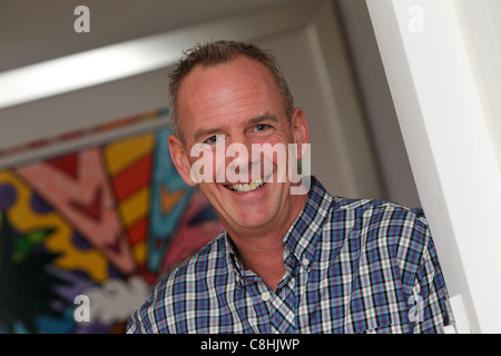 Fatboy Slim abgebildet aka Norman Cook in seinem Haus in Hove, East Sussex, UK. Stockfoto