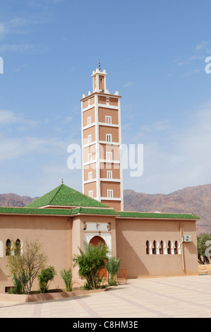 Die neue Moschee, Tafraoute, Anti-Atlas Region, Marokko Stockfoto