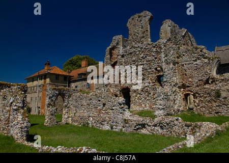 Die Ruinen von Leiston Abbey in der Nähe von Aldeburgh in Suffolk, England Stockfoto