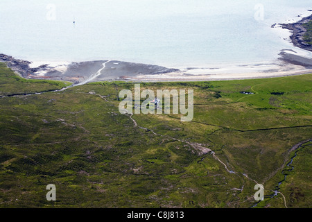 Camasunary Camas Fhionnairigh Loch Scavaig von den Hängen des Bla Bheinn Isle Of Skye, Schottland Stockfoto