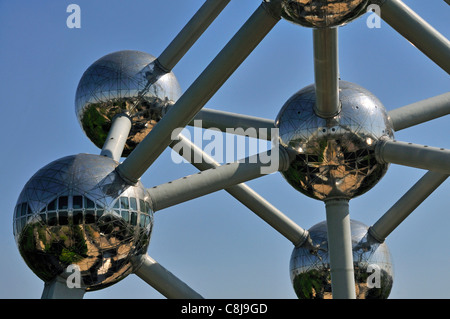 Atomium, Architektur, Brüssel, Belgien, Sehenswürdigkeiten, Europa, Wahrzeichen, Benelux Stockfoto