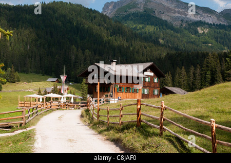 St. Magdalena, Villnösser Tal (Villnoss), Dolomiten, Trentino Alto Adige, South Tyrol, Italien. Stockfoto