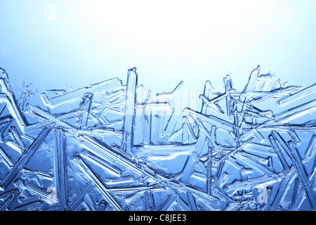 Frost auf Glas Stockfoto