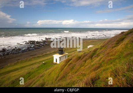 CA00919-00... Kalifornien - Ruinen der alten Leuchtturm Punta Gorda an California Coastal Trail auf der Lost Coast gelegen. Stockfoto