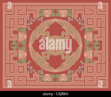Ornamentalen Teppich design Stockfoto
