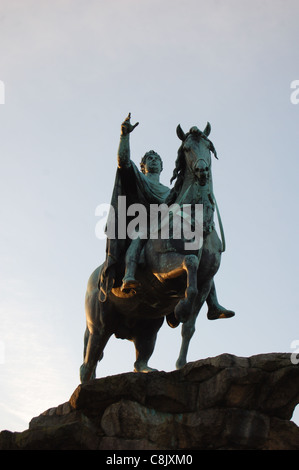 Das Kupfer Pferd auf Snow Hill, Windsor Stockfoto