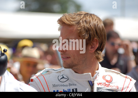 Jenson Button beim Goodwood Festival of Speed Stockfoto