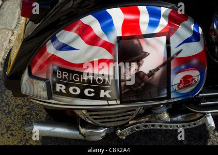 Ace Cafe London nach Brighton-Motorrad-Rallye Stockfoto