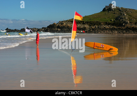 Porthmeor Beach, St. Ives, Cornwall, UK Stockfoto