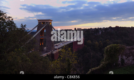 ISAMBARD BRUNEL CLIFTON SUSPENSION BRIDGE, BRISTOL Stockfoto