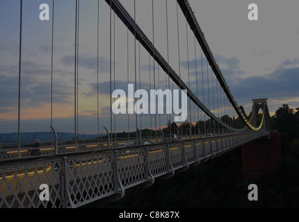 ISAMBARD BRUNEL CLIFTON SUSPENSION BRIDGE, BRISTOL Stockfoto