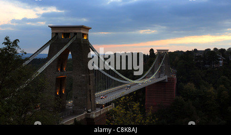 ISAMBARD BRUNEL CLIFTON SUSPENSION BRIDGE, BRISTOL Stockfoto