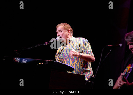 Felix Cavaliere von The Rascals führt während der Hippifest in Vienna, Virginia. Stockfoto