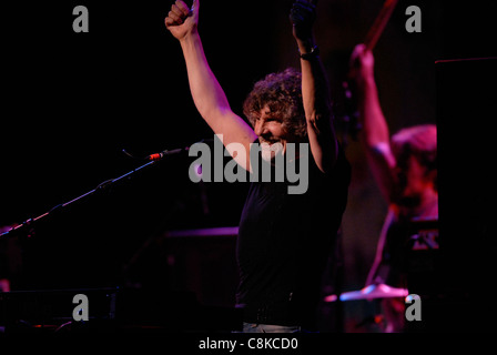 Rod Argent der Zombies führt während der Hippifest in Vienna, Virginia. Stockfoto