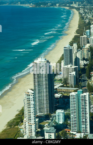 Der Surfer Paradies Bereich der Gold Coast in Queensland-Australien Stockfoto