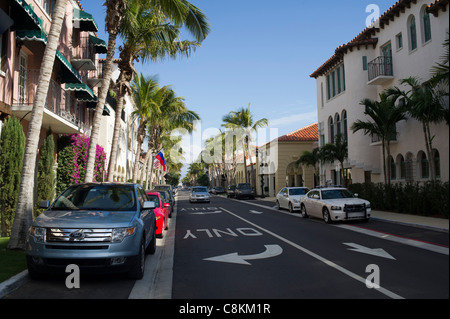 Wert Avenue, Palm Beach, Florida Stockfoto