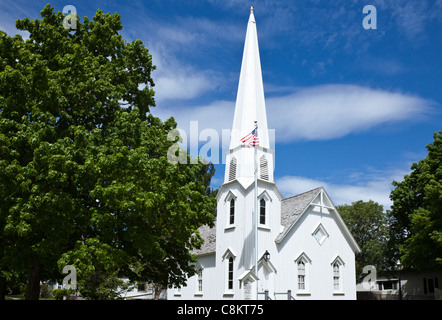 Vereinigte Staaten von Amerika Illinois, Route 66, Dwight, der Zimmermann gotische Kirche Stockfoto