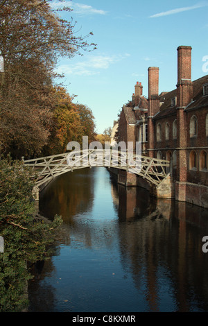 Mathematische Brücke, Queens' College, Cambridge Stockfoto