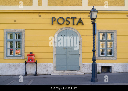 Budapest, ein Postamt in Alt-Buda Vár-hegy Stockfoto