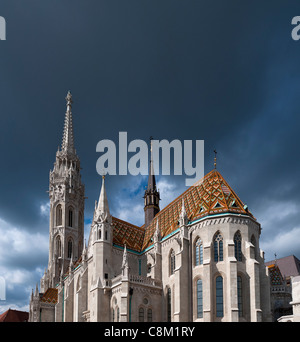 Budapest Mátyás Templom Mattias Kirche Stockfoto