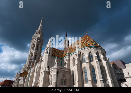 Budapest Mátyás Templom Mattias Kirche Stockfoto