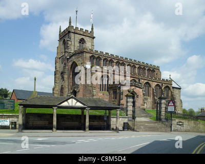 Audlem Kirche, Cheshire Stockfoto