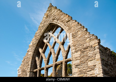 Die Ruinen der St.-Petri Kirche, ca. 1220, Thurso, Caithness, Schottland Stockfoto