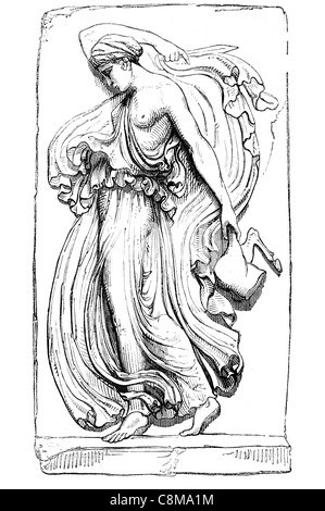 Bacchantin griechischen Mythologie Mänaden alten weiblichen Dionysus Bacchus römischen Pantheon Götter Gott Stockfoto