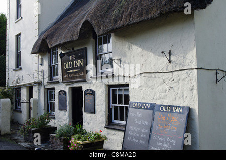 Das alte Gasthaus Wirtshaus Mullion Cornwall Stockfoto