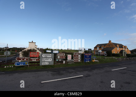 Die Westküste Irlands Zeichen in Doolin n Stockfoto