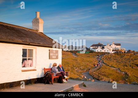 Lands End; Cornwall; VEREINIGTES KÖNIGREICH; erste und letzte Haus; Stockfoto