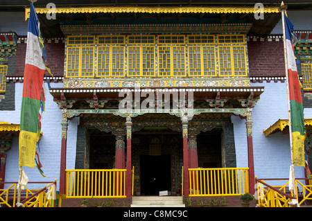 Eingang zum Pemayangtse Kloster Pelling Sikkim Indien Stockfoto