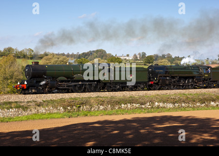 König Edward ich & Oliver Cromwell Dämpfen durch Stoneycombe Stockfoto