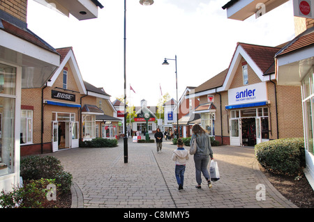 Freeport Braintree Outlet Shopping Village, Braintree, Essex, England, Vereinigtes Königreich Stockfoto