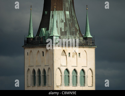 St. Olafs-Kirche (Oleviste Kirik) in Tallinn, Estland. Stockfoto