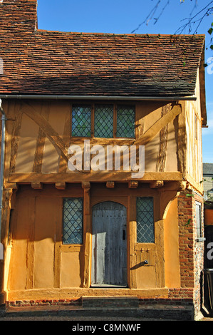 15. Jahrhundert kleine Halle, Marktplatz, Lavenham, Suffolk, England, Vereinigtes Königreich Stockfoto