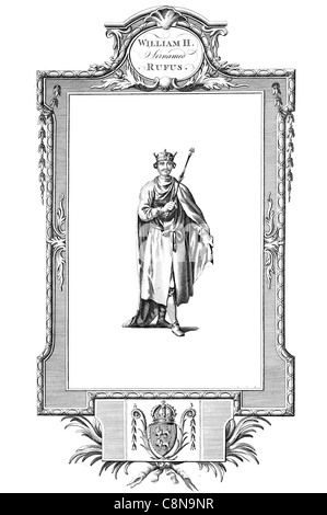 Wilhelm II. Rufus 1056 1100 König von England rotes Gesicht regal royal königliche fürstlichen imperial souveräner Herrscher monarch Stockfoto