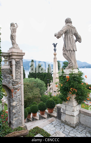 Italien, Piemont, Lago Maggiore, die Borromäischen Inseln Isola Bella, formale Gärten Stockfoto