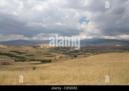 Italien, Sizilien, Landschaft auf dem Weg von Maletto nach Bronte Stockfoto