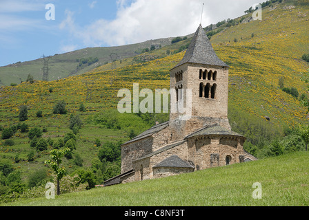 Frankreich, Pyrenäen, Ariege, Axiat Kirche Stockfoto