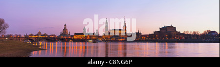 Panoramablick auf Dresden, Sachsen, Deutschland, Europa Stockfoto