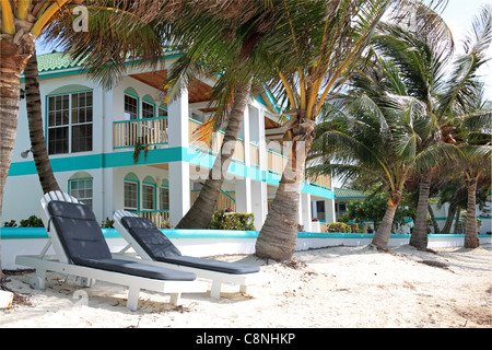 Banyan Bay Villas, San Pedro, Ambergris Caye (aka La Isla Bonita / Die schöne Insel), Barrier Reef, Belize, Karibik, Zentral- und Lateinamerika Stockfoto