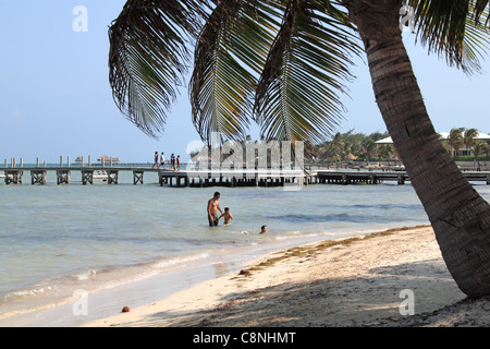 Banyan Bay Villas, San Pedro, Ambergris Caye (aka La Isla Bonita / Die schöne Insel), Barrier Reef, Belize, Karibik, Zentral- und Lateinamerika Stockfoto