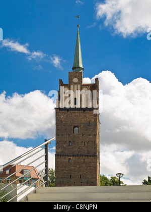 Bauen Sie Kroepeliner Tor im Jahre 1270 im gotischen Stil, Rostock, Mecklenburg-Western Pomerania, Deutschland, Europa Stockfoto