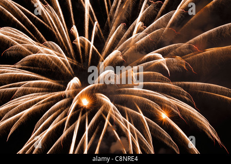 Feuerwerk, explodieren, Himmel Stockfoto