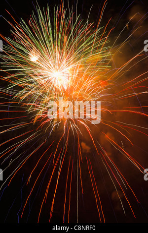 Feuerwerk, explodieren, Himmel Stockfoto