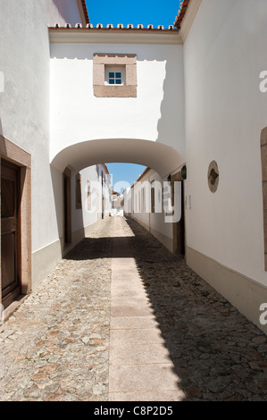 Marvao, typische Straße, Alentejo, Portugal Stockfoto