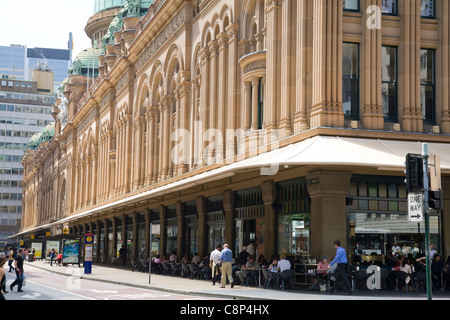 Queen Victoria Gebäude auf Höhe der York Street, Sydney, Australien Stockfoto