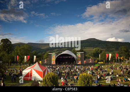 Die Hauptbühne am Green Man Festival 2011 Stockfoto