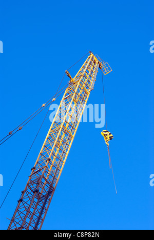 Baukran hautnah in Montreal, Quebec, Kanada Stockfoto